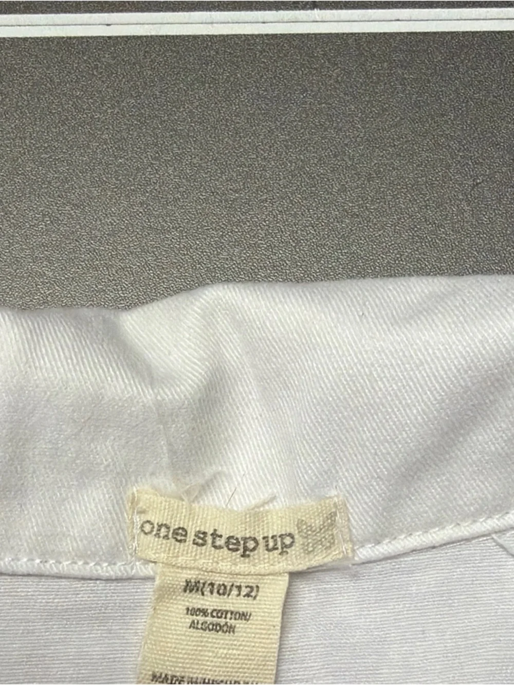 One Step Up Girls‎ Medium Denim Vest White Size Great Condition